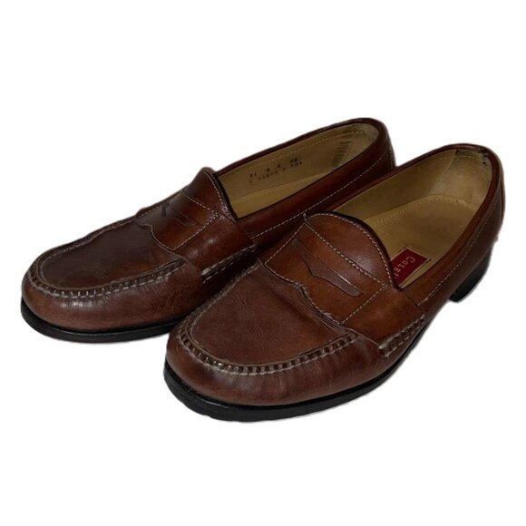 Cole Haan Men\'s Brown Leather Penny Loafers Size 11D Moc Toe Dress Shoes main image 6